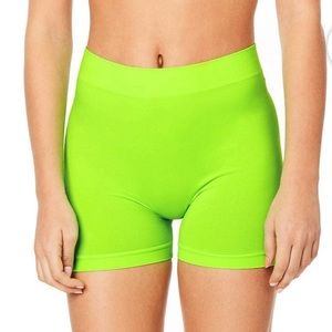 Emma & Sam Neon Green Biker Shorts